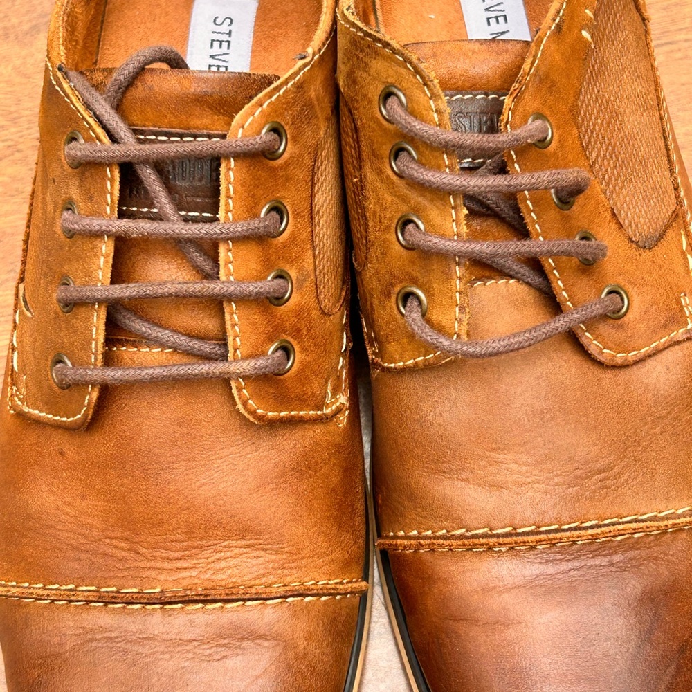 Steve Madden Classic Brown Leather Men's Shoes Size 9.5 - Picture 11 of 16
